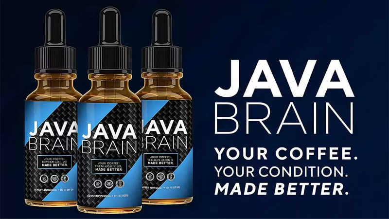 Java Brain supplement bottle for mental energy and focus.