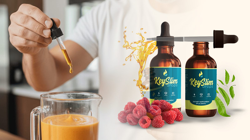 KeySlim Drops is a liquid weight-support supplement taken by dropper for routine-based, gradual support.
