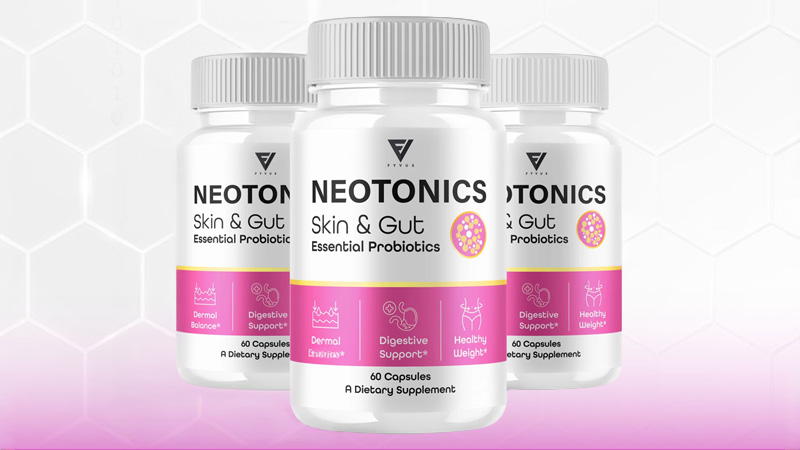 Neotonics supports skin health by improving gut balance.