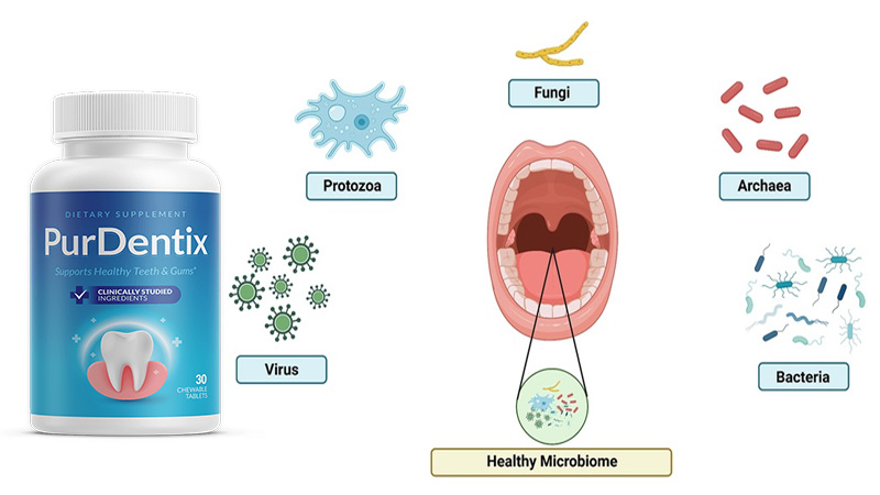 PurDentix works by supporting beneficial mouth bacteria that may crowd out odor- and plaque-causing microbes over time.