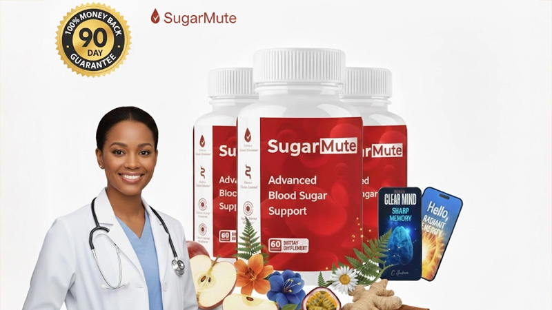 Detailed ingredients of SugarMute supplement for blood sugar support.